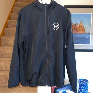 Under Armour black lightweight zip up hoodie athletic jacket loose medium